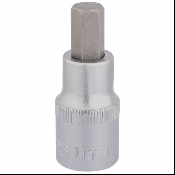Draper H-HEX/B Hexagonal Socket Bits, 1/2 inch  Sq. Dr., 10mm - Code: 16303 - Pack Qty 1