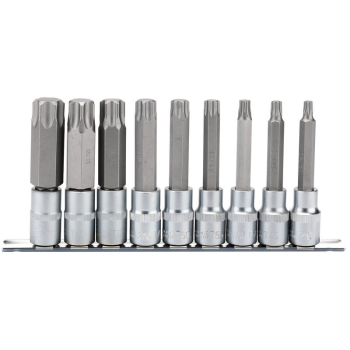 Draper H-TX/9/100 Draper TX-STAR® Socket Bit Set, 1/2 inch  Sq. Dr., 100mm (9 Piece) - Discontinued - Code: 16329 - Pack Qty 1