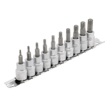 Draper D-TXP/10/55 Draper Expert TX-STAR® Plus Socket Bit Set, 3/8 inch  Sq. Dr., 48mm (10 Piece) - Code: 16339 - Pack Qty 1