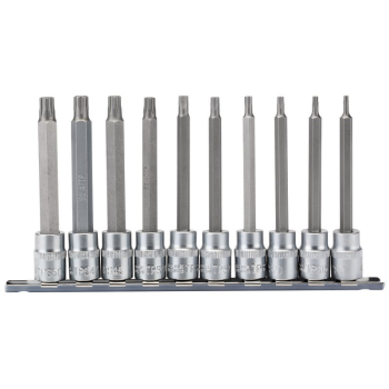 Draper D-TXP/10/100 Draper Expert TX-STAR® Plus Socket Bit Set, 3/8 inch  Sq. Dr., 100mm (10 Piece) - Code: 16340 - Pack Qty 1