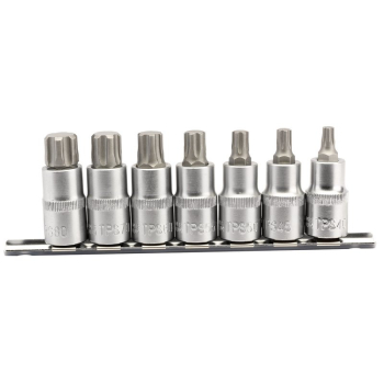 Draper H-TXP/7/50 Draper Expert TX-STAR® Plus Socket Bit Set, 1/2 inch  Sq. Dr., 55mm (7 Piece) - Code: 16341 - Pack Qty 1