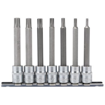Draper D-RIBE/7/100 Ribe® Socket Bit Set, 3/8 inch  Sq. Dr. (7 Piece) - Discontinued - Code: 16344 - Pack Qty 1