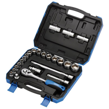 Draper HD24M Metric Socket Set, 1/2 inch  Sq. Dr. (24 Piece) - Code: 16362 - Pack Qty 1