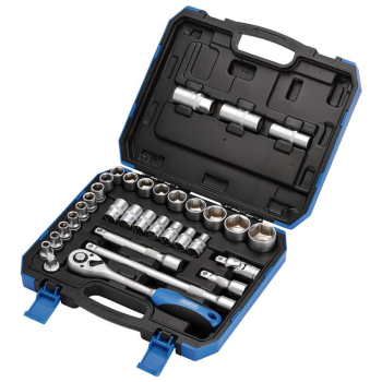Draper HD33AM Combined MM/AF Socket Set, 1/2 inch  Sq. Dr. (33 Piece) - Code: 16363 - Pack Qty 1