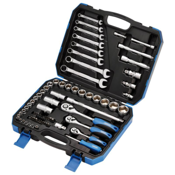 Draper TKD75M Metric Tool Kit, 1/4 inch , 3/8 inch  and 1/2 inch  Sq. Dr. (75 Piece) - Code: 16364 - Pack Qty 1