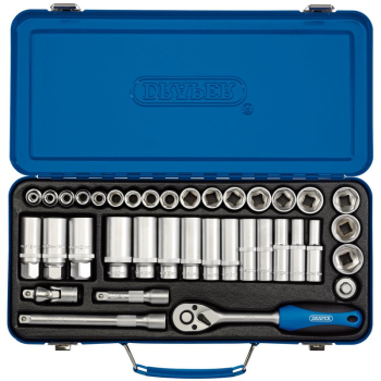 Draper DD37M/MT Metric Socket Set, 3/8 inch  Sq. Dr. (37 Piece) - Code: 16367 - Pack Qty 1