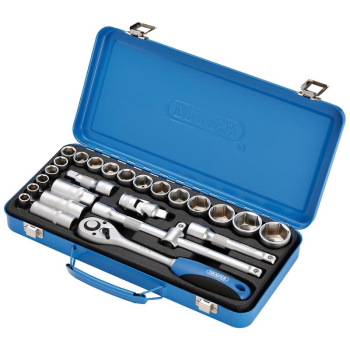 Draper HD26M/MT Metric Socket Set, 1/2 inch  Sq. Dr. (26 Piece) - Code: 16368 - Pack Qty 1