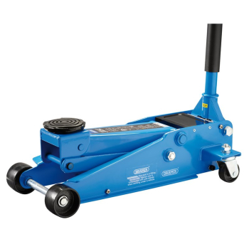 Draper TJ3HD/C Heavy Duty Trolley Jack with Twin Pistons, 3 Tonne - Code: 16407 - Pack Qty 1