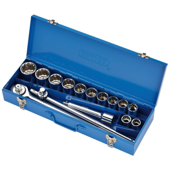 Draper TD15M Draper HI-TORQ® Metric Socket Set in Metal Case, 3/4 inch  Sq. Dr. (15 Piece) - Code: 16440 - Pack Qty 1