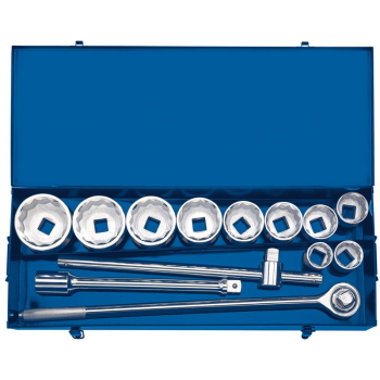 Draper T13MM/B Metric Socket Set in Metal case, 1 inch  Sq. Dr. (13 Piece) - Code: 16441 - Pack Qty 1