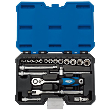 Draper B20M/SG Draper Expert Metric Socket Set, 1/4 inch  Sq. Dr. (20 Piece) - Code: 16442 - Pack Qty 1