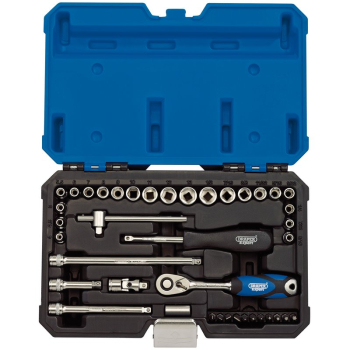 Draper B40AMN/SG Draper Expert Combined MM/AF Socket Set, 1/4 inch  Sq. Dr. (40 Piece) - Code: 16445 - Pack Qty 1