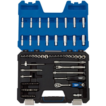 Draper B75AMN/SG Draper Expert MM/AF Combined Socket Set, 1/4 inch  Sq. Dr. (75 Piece) - Code: 16448 - Pack Qty 1
