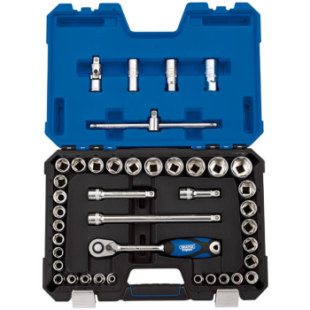 Draper H41AM/SG Draper Expert Combined MM/AF Socket Set, 1/2 inch  Sq. Dr. (41 Piece) - Code: 16453 - Pack Qty 1