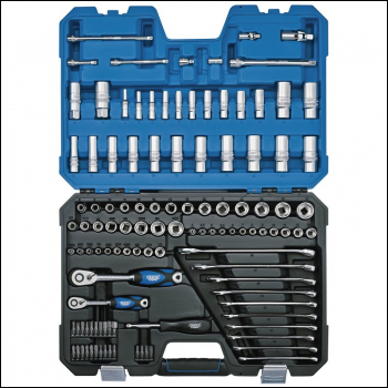DRAPER 1/4 inch  and 3/8 inch  Sq. Dr. Combined MM/AF Tool Kit (114 Piece) - Pack Qty 1 - Code: 16459