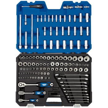 Draper TK150N/SG Draper Expert HI-TORQ® Combined MM/AF Socket Set, 1/4 inch , 3/8 inch  and 1/2 inch  Sq. Dr. (150 Piece) - Code: 16460 - Pack Qty 1