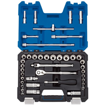 Draper D41AMN/B Draper Expert Combined MM/AF Socket Set, 3/8 inch  Sq. Dr., Blue (41 Piece) - Code: 16465 - Pack Qty 1