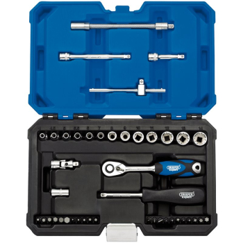 Draper B43MDSN/B Draper Expert Multi-Drive® Metric Socket Set, 1/4 inch  Sq. Dr. (43 Piece) - Code: 16479 - Pack Qty 1