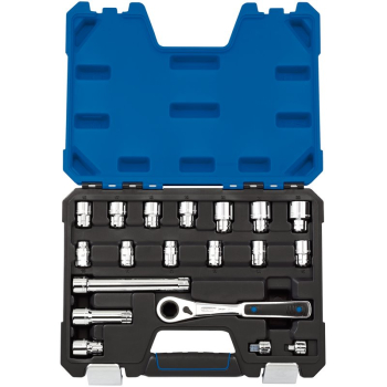 Draper VTX20-19MM/B Go Through' Metric Socket Set (19 piece) - Code: 16482 - Pack Qty 1