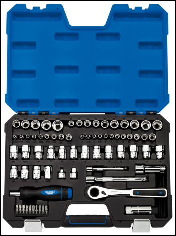 DRAPER 'Go Through' Combined MM/AF Socket Set (71 Piece) - Discontinued - Pack Qty 1 - Code: 16483