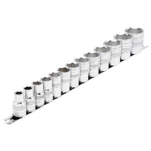 Draper H13A/SR Draper Expert Imperial Socket on a Metal Rail, 1/2 inch  Sq. Dr. (13 Piece) - Code: 16498 - Pack Qty 1