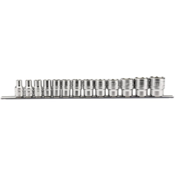 Draper H13A/SR Draper Expert Imperial Socket on a Metal Rail, 1/2 inch  Sq. Dr. (13 Piece) - Code: 16498 - Pack Qty 1