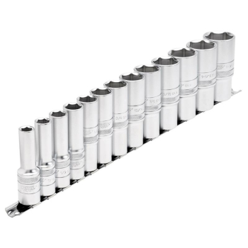 Draper H13AD/SR Draper Expert Imperial Deep Socket on a Metal Rail, 1/2 inch  Sq. Dr. (13 Piece) - Code: 16500 - Pack Qty 1