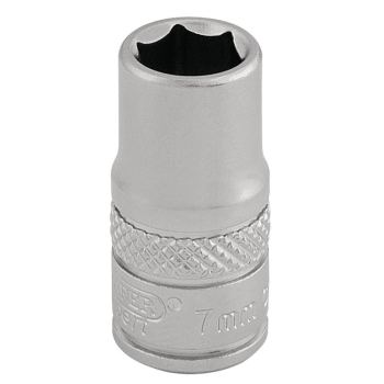 Draper B-MM/MS Socket, 1/4 inch  Sq. Dr., 7mm - Code: 16511 - Pack Qty 1