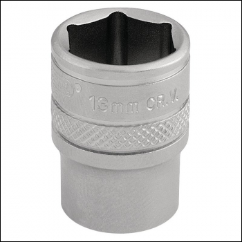 Draper B-MM/MS Socket, 1/4 inch  Sq. Dr., 13mm - Code: 16516 - Pack Qty 1