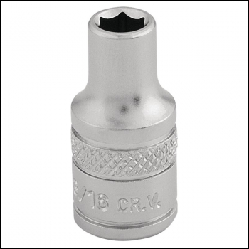 Draper B-AF/MS Imperial Socket, 1/4 inch  Sq. Dr., 3/16 inch  - Code: 16517 - Pack Qty 1