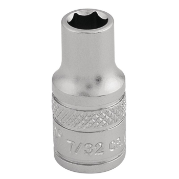 Draper B-AF/MS Imperial Socket, 1/4 inch  Sq. Dr., 7/32 inch  - Code: 16518 - Pack Qty 1