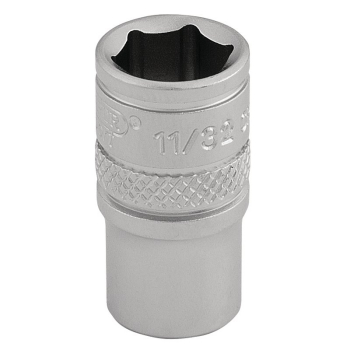 Draper B-AF/MS Imperial Socket, 1/4 inch  Sq. Dr., 11/32 inch  - Code: 16523 - Pack Qty 1