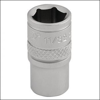 Draper B-AF/MS Imperial Socket, 1/4 inch  Sq. Dr., 11/32 inch  - Code: 16523 - Pack Qty 1