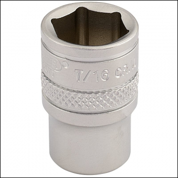 Draper B-AF/MS Imperial Socket, 1/4 inch  Sq. Dr., 7/16 inch  - Code: 16525 - Pack Qty 1