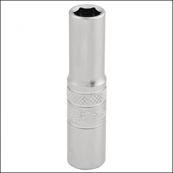 Draper BT-MM/MS 6 Point Deep Socket, 1/4 inch  Sq. Dr., 7mm - Code: 16527 - Pack Qty 1