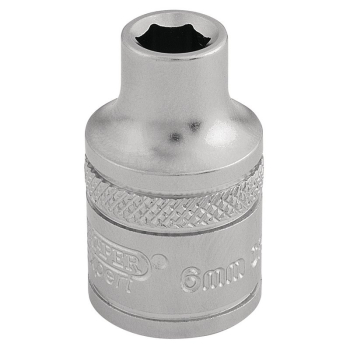 Draper D-MM/MS Draper Expert 6 Point Metric Socket, 3/8 inch  Sq. Dr., 6mm - Code: 16531 - Pack Qty 1