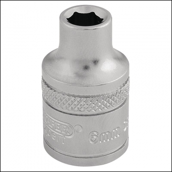 Draper D-MM/MS 6 Point Metric Socket, 3/8 inch  Sq. Dr., 6mm - Code: 16531 - Pack Qty 1