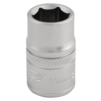 Draper D-MM/MS Draper Expert 6 Point Metric Socket, 3/8 inch  Sq. Dr., 11mm - Code: 16536 - Pack Qty 1