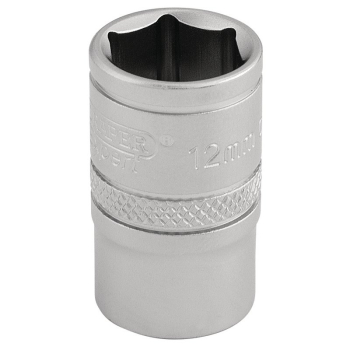 Draper D-MM/MS Draper Expert 6 Point Metric Socket, 3/8 inch  Sq. Dr., 12mm - Code: 16537 - Pack Qty 1