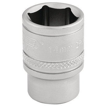 Draper D-MM/MS Draper Expert 6 Point Metric Socket, 3/8 inch  Sq. Dr., 14mm - Code: 16540 - Pack Qty 1