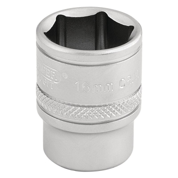 Draper D-MM/MS Draper Expert 6 Point Metric Socket, 3/8 inch  Sq. Dr., 16mm - Code: 16542 - Pack Qty 1