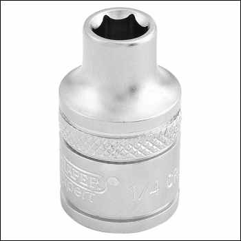 Draper D-AF/MS 6 Point Imperial Socket, 3/8 inch  Sq. Dr., 1/4 inch  - Code: 16548 - Pack Qty 1