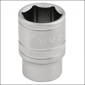 Draper D-AF/MS 6 Point Imperial Socket, 3/8 inch  Sq. Dr., 9/16 inch  - Code: 16571 - Pack Qty 1