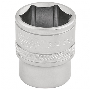 Draper D-AF/MS 6 Point Imperial Socket, 3/8 inch  Sq. Dr., 3/4 inch  - Code: 16574 - Pack Qty 1