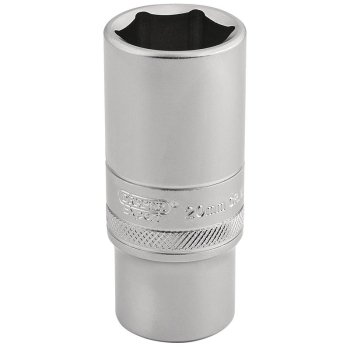 Draper DT-MM/MS Draper Expert 6 Point Metric Deep Socket, 3/8 inch  Sq. Dr., 20mm - Code: 16587 - Pack Qty 1