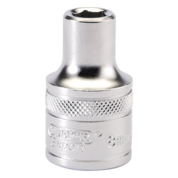 Draper H-MM/MS Draper Expert 6 Point Metric Socket, 1/2 inch  Sq. Dr., 8mm - Code: 16595 - Pack Qty 1
