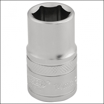 Draper H-MM/MS 6 Point Metric Socket, 1/2 inch  Sq. Dr., 14mm - Code: 16604 - Pack Qty 1