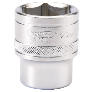 Draper H-MM/MS 6 Point Metric Socket, 1/2 inch  Sq. Dr., 25mm - Code: 16616 - Pack Qty 1