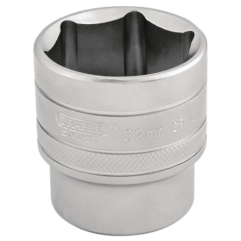 Draper H-MM/MS 6 Point Metric Socket, 1/2 inch  Sq. Dr., 32mm - Code: 16622 - Pack Qty 1
