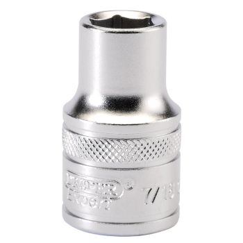 Draper H-AF/MS 6 Point Imperial Socket, 1/2 inch  Sq. Dr., 7/16 inch  - Code: 16625 - Pack Qty 1